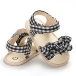 New style Cotton fabric Flower girl 0-2 years prewalker baby girl sandals