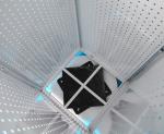 540mm Length 1440mm Height Rotating Display Rack , Rotating Pegboard Display