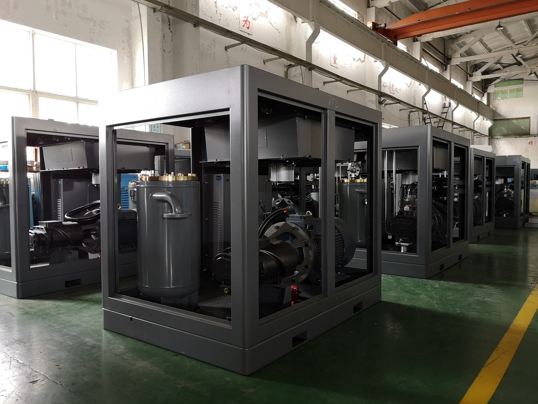 22kw-400kw Stationary Air Cooled Screw Compressor Direct driven screw compressor