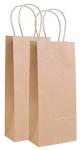 Eco Friendly Printed Recycled Paper Bags Kraft Shopping Paper Wine Bag