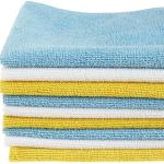 90% Polyester 28cmx38cm Yellow Car Cleaning Cloth