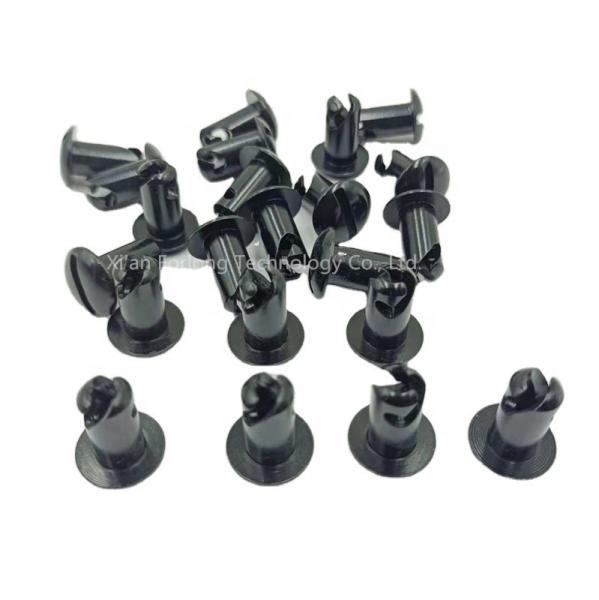 Universal Car Fitment Steel Dome Head Quarter Turn Buttons Dzus 5/16"*0.5" Black