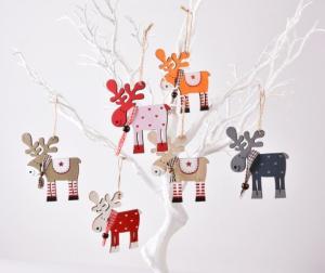Quality Wooden Christmas Gift Christmas Deer Hanging Decoration wholesale