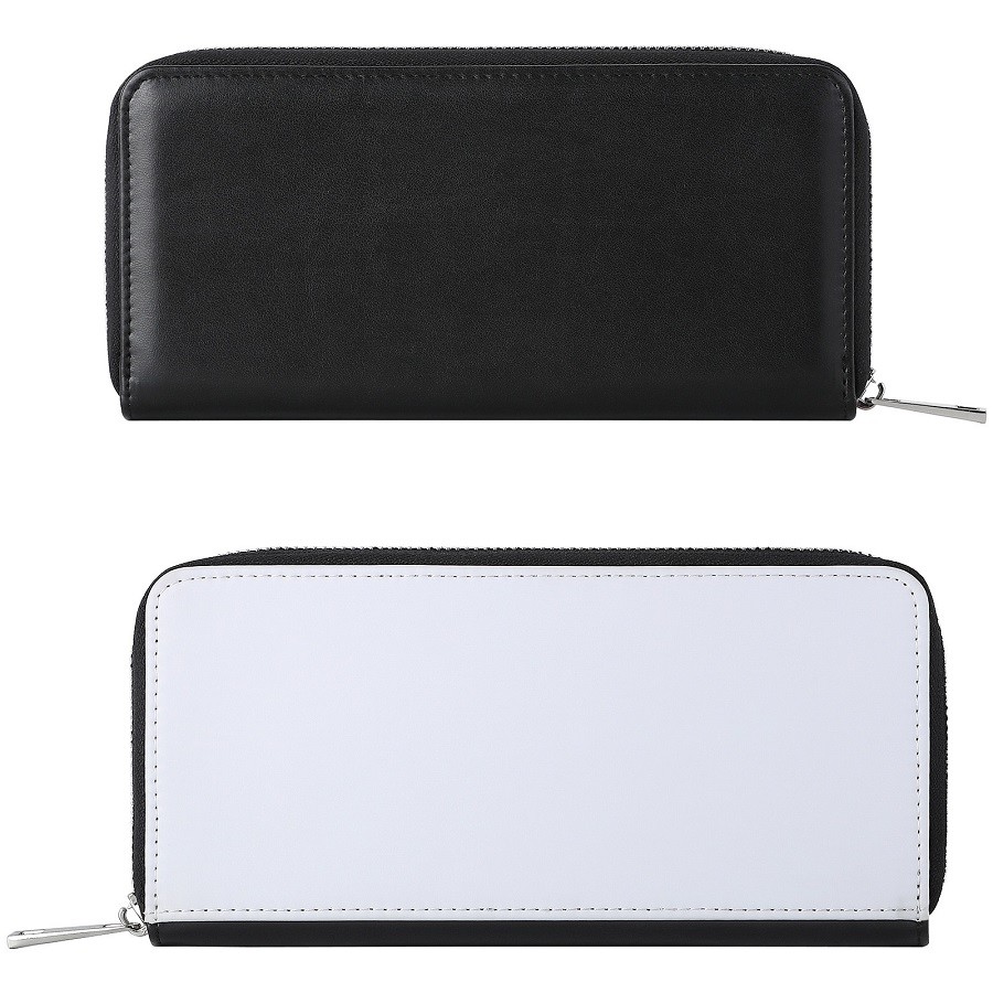 Custom Sublimation Women'S Continental Zippered Wallet With Card Slots For DIY Photos printing