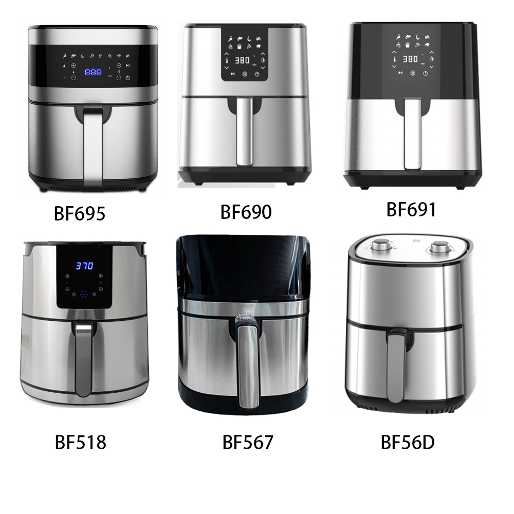 6.5L 7L 8L 5.5L 6L Digital Air Fryer Smart Healthy Oil Free Cooking Home Appliance