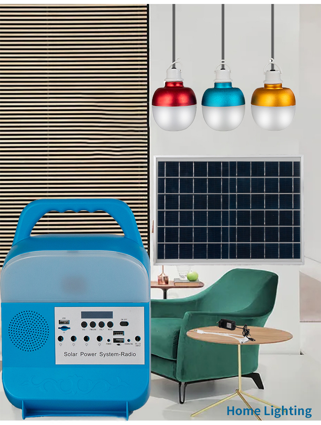 9 Watt Solar Emergency Lights With Radio ,Emergency Power Supply For Home