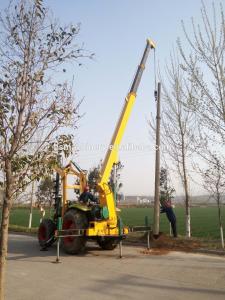 Quality OEM Loader Mounted Post Hole Digger / Small Bucket Mounted Hydraulic Post Hole Digger wholesale
