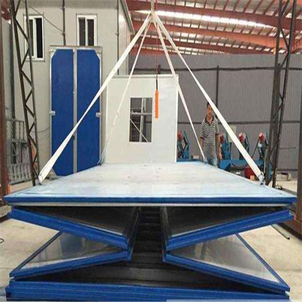 waterproof assembled 20ft foldable container eps sandwich panel house for labour