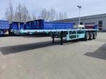 3 Axle 20 FT 40 FT Container Cargo Transport Heavy Duty Flatbed Truck Semi