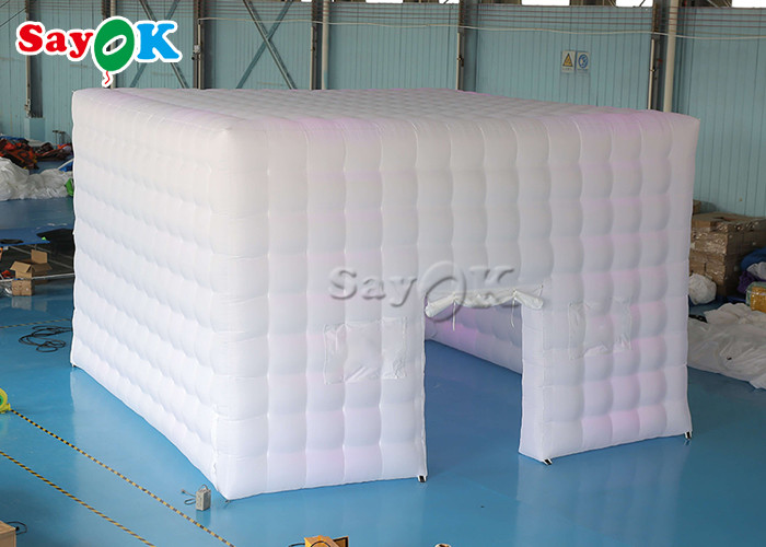 Large Inflatable Tent 6.5m 21ft Inflatable Air Tent Square Marquee With LED Tube Lights