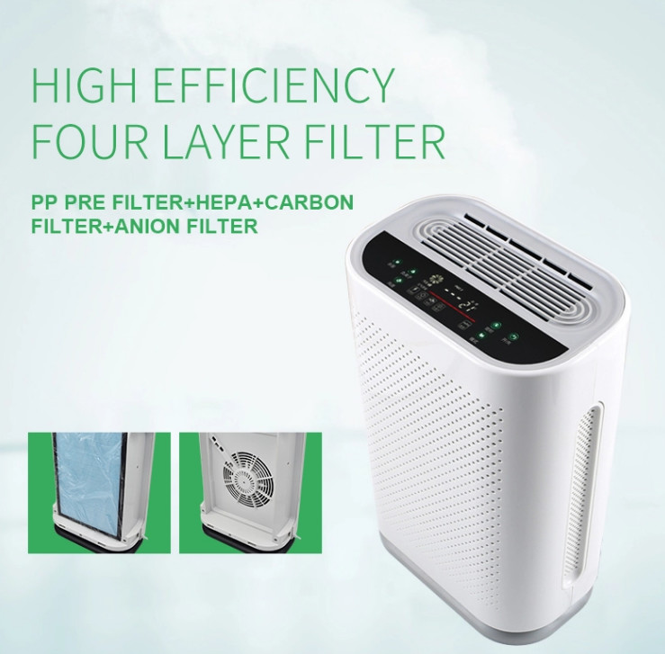 40W LED Hepa Air Purifier For Cooking Smells UV Filter Humidifier