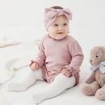 In Stock Baby Romper Bamboo Children Ruffle design Girls Baby Bodysuits