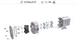 Horizontal Rotor High Purity Pumps Protector Cover Fit Transfer Medicine And