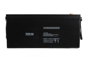 Quality Rechargeable 12V200AH AGM Deep Cycle Battery Female Copper Insert M8 Terminal Type wholesale