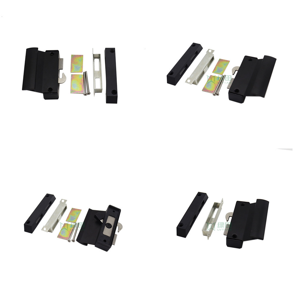 Aluminum Profile Small Sliding Door Lock With Handle Customized Color