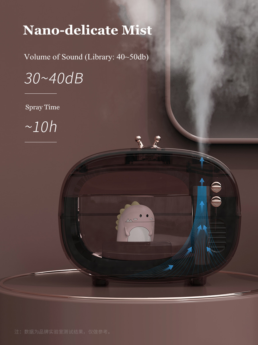 Creative TV Cute Pet Ultrasonic Air Humidifier Portable Wireless USB Rechargeable Cool Mist