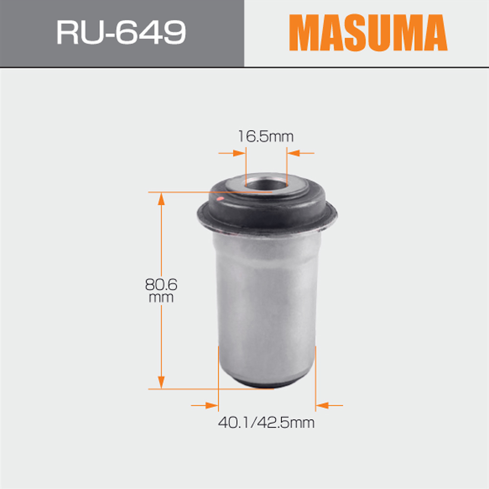MASUMA Suspension Bushing MR992410 for Toyota L200 KA4T.2DR.2WD 2004- Year by RU-649