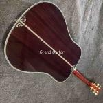 Custom 41 Inch D-45 Sunburst Acoustic Guitar, Rosewood BACK SIDE, Martin Style