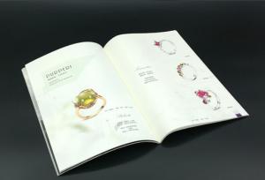 China A6 Perfect Bound Book Printing 105G Menu Book Printing 3 Page on sale