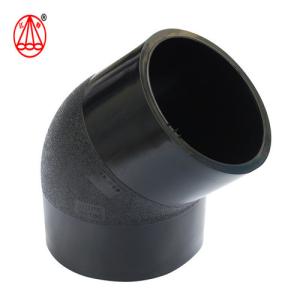 Quality Butt Welding Hdpe Bend Pipe Fittings , 45 Degree Elbow Plastic Material wholesale
