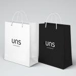 250gsm Recycled Gift Bags Large Personalised White Paper Bags Biodegradable