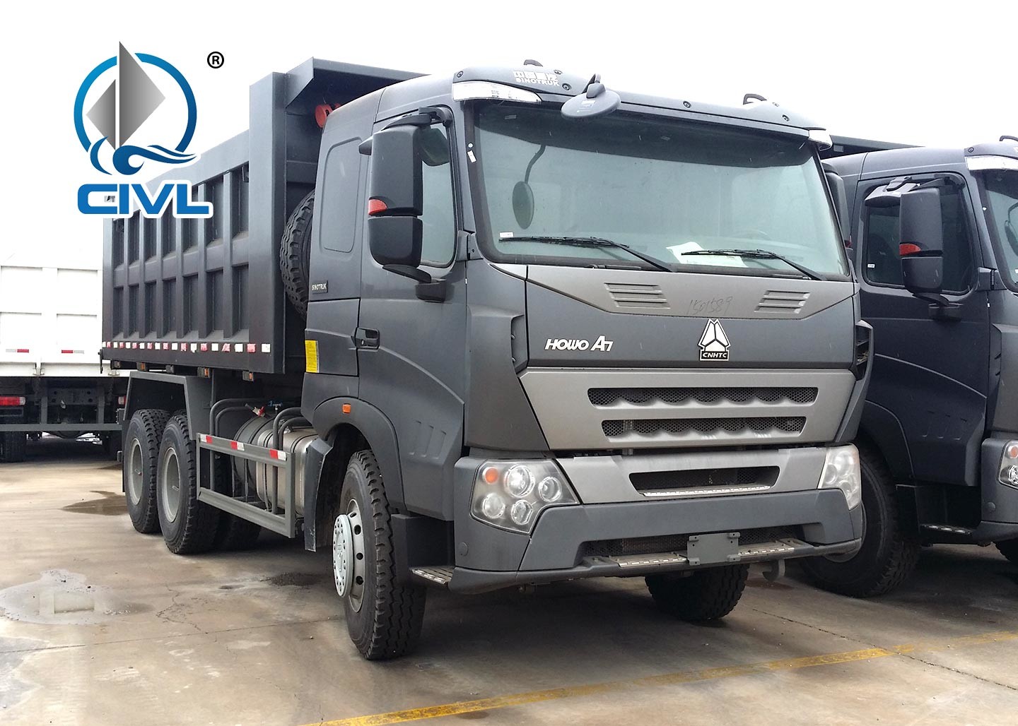 A7 6x4 Heavy Duty Dump Truck Total Capacity 25000kg Engine Type Euro 2 Standard