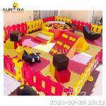 Indoor Outdoor Soft Play Playground Equipment For Kids Party Rental White