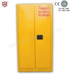 Yellow Drum Flammable Storage Cabinet With Galvanized Steel Shelving