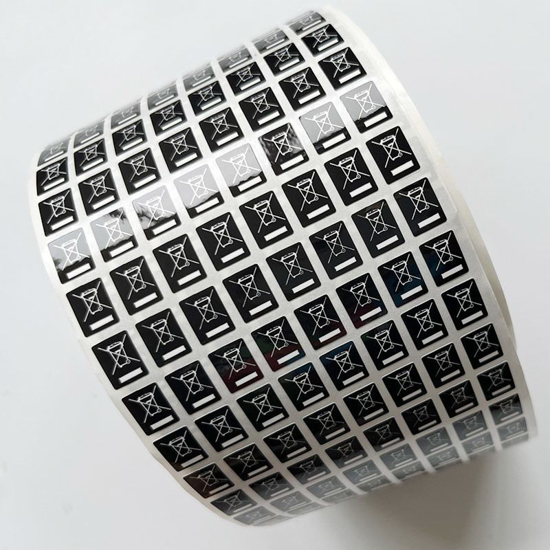 Clear Printing Waterproof Sticker Label , Coated Paper Tamper Seal Stickers