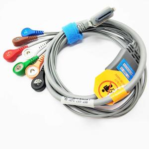 Quality Anti Electricity Patient Holter ECG Cable Compatible Bionmedical 7 Leads Snap Style wholesale