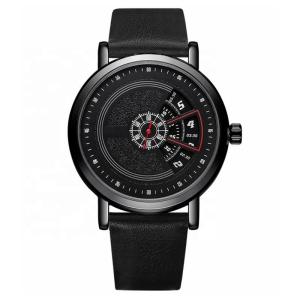 Quality Black Chain Alloy Quartz Wrist Watch 3ATM Antiwater 70g Weight wholesale