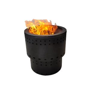 Quality 13.5 Inches Powder Coated Steel Fire Pit Smokeless Fire Pit Sliver Or Black wholesale