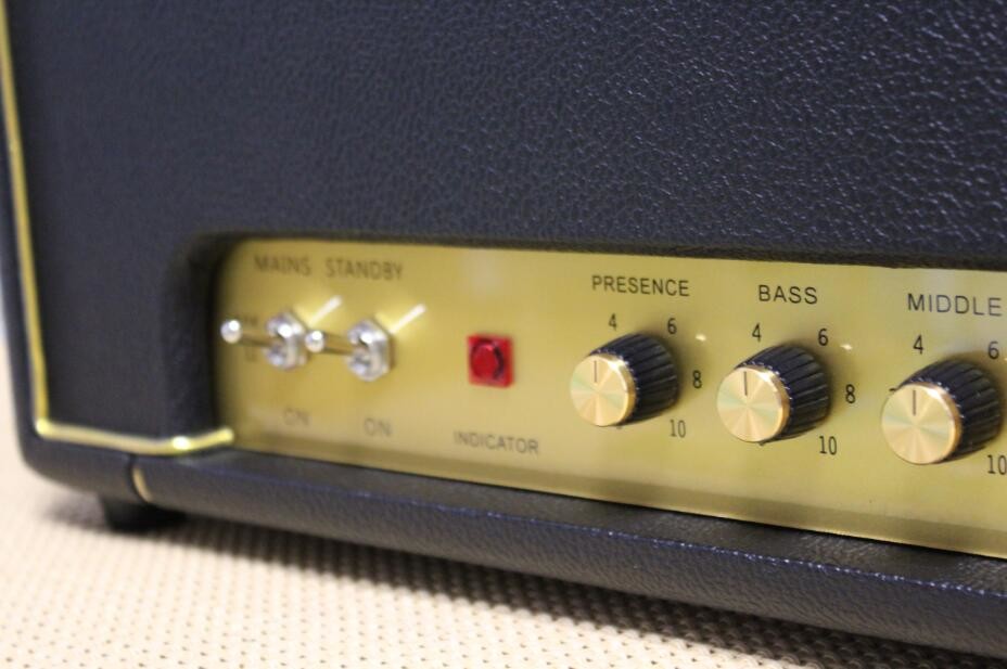Marshal Style Reissue Plexi59 Handwired Tube Guitar Amplifier 50W with Ruby Tubes Imported Components in Black (Plexi59)