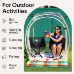 50*50*62''Inch Outdoor PVC Transparent Waterproof Single Layer Fiberglass Frame