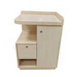 Modern Wooden Hospital Bedside Cabinet Double Shelf Patient Bedside Cabinet