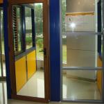 Double Glass Aluminum Hinged Door
