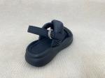 Flat Heel Women Black Flip Flops For Beach Pool Summer Black Platform Flip Flops