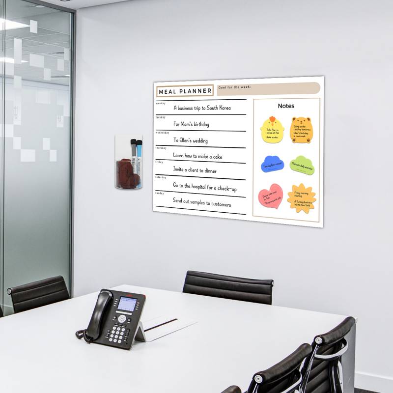 Combination Dry Erase Sticky Memo Board