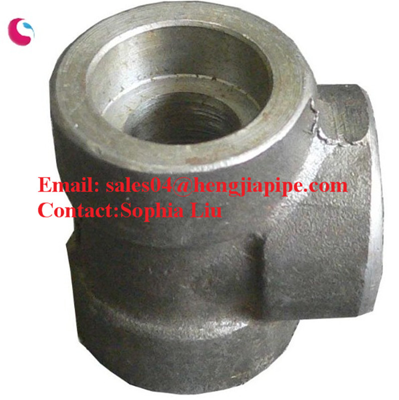 ASTM A182 F304 forged tee（SW & THD）