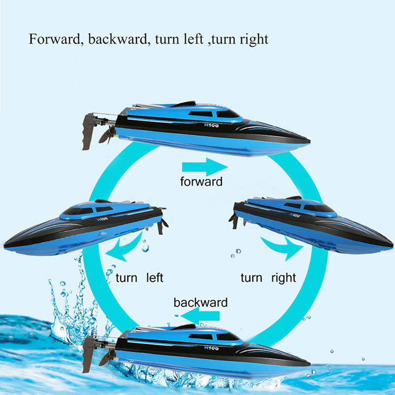 2.4GHz 4 Channel High Speed Remote Control RC Boat With LCD Screen