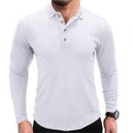 OEM maufactory Autumn And Winter Long Sleeved Solid Color POLO Shirt European
