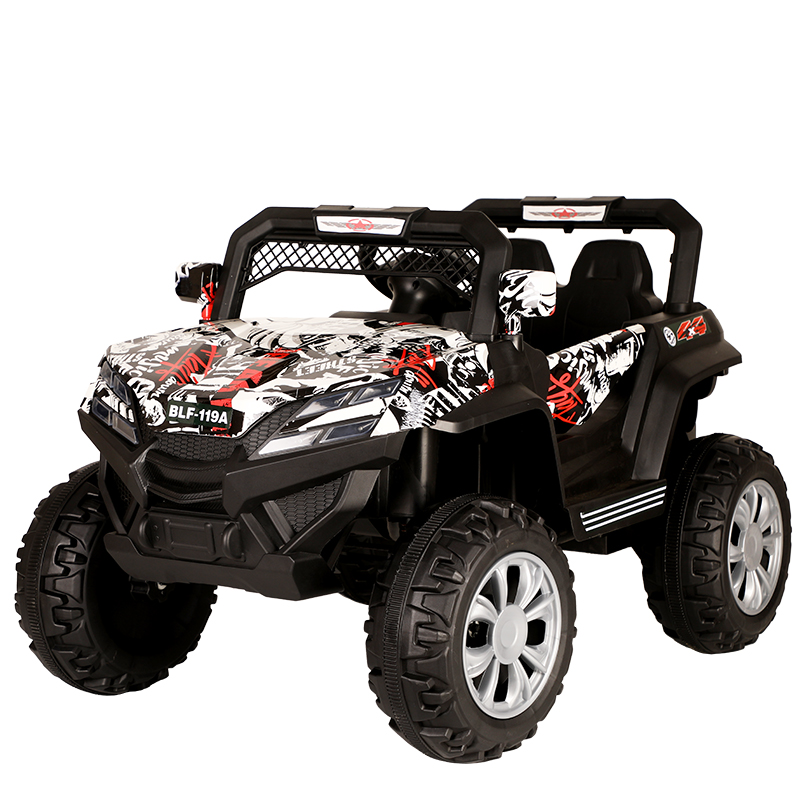 6v4*2 Plastic Baby Two Seats Electric Remote Control Toy Car for UTV Style Manufacture