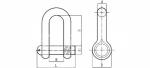 Marine Hardware G209 Stainless Steel Lifting Screw Pin Anchor Commercial