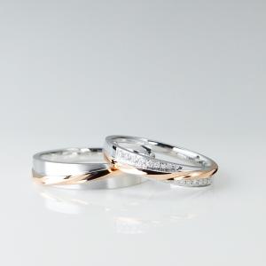 Quality Small Diamonds Twist Line 18k ODM Customised Couple Rings wholesale