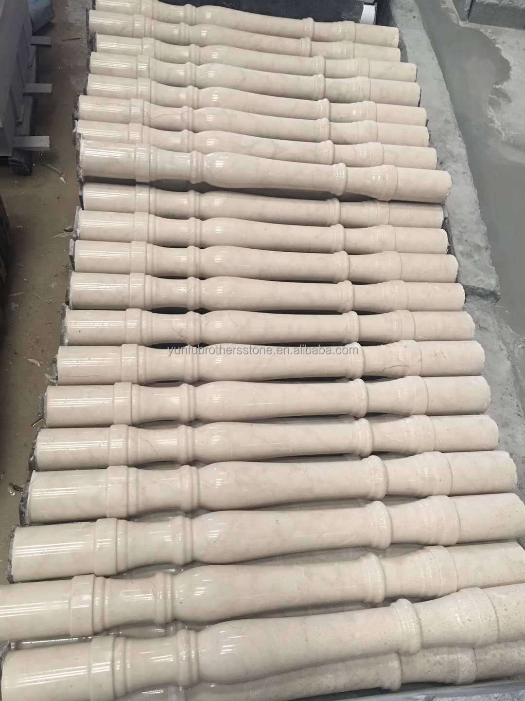Cut-To-Size Modern White Natural Stone Square Pillar Polished Column for House Upgrade