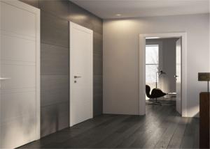 Quality Flush Wood Composite External Front Doors Inward / Outward Opening Direction wholesale