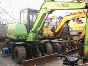 Quality Used Mini Wheel Excavator Hyundai R60W-5 wholesale