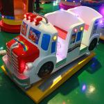 High Quality Fiber Glass Material Ride On Coin Operated 2 Players Kiddie Ride