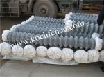 Baseball Field Use PVC Coated Chain Link Fence , Hot Dipped Galvanized Chain