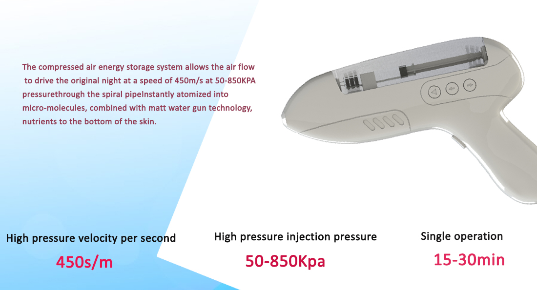 Customized Needle Free Mesotherapy Device 110V / 220V Needleless Mesotherapy Machine